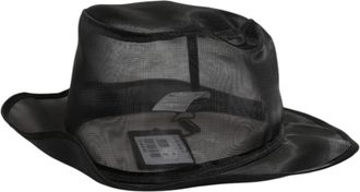 Dolce & Gabbana Black Silk Mesh Bucket Men Fisherman Cap Mens Hat