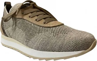 Softwaves Womens Dale Suede Sahara Sneaker In Taupe