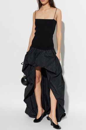 Stella McCartney Asymmetrical Cut Dress, Womens, Black