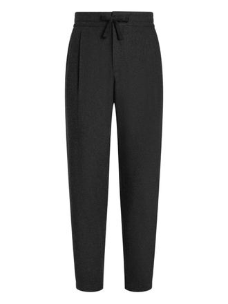 Dolce & Gabbana drawstring track pants - men - Cotton/Virgin Wool - 50 - Grey