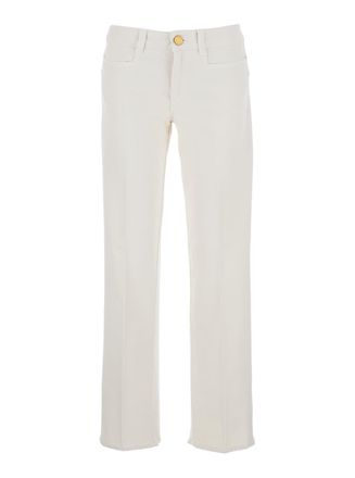 The Seafarer cris White Jeans With Five-pocket Design In Denim Woman