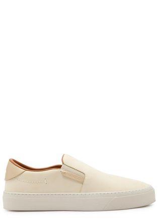 Moncler Monclub Suede Loafers - Cream - 45 (IT45/ UK11)