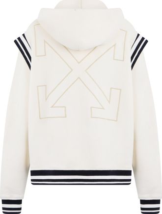 Off-white Mens Bomber Jacket White Cotton