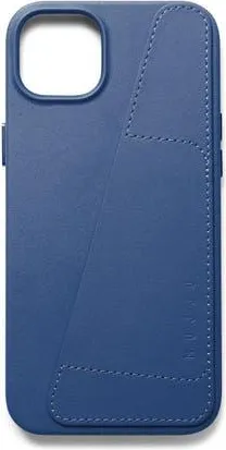 Mujjo Full Leather Wallet Case for iPhone 15 Plus and 14 Plus in Monaco Blue at Nordstrom