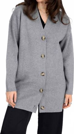 RD Style Abella Long Cardigan In Grey