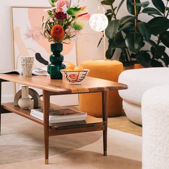 La Redoute Interieurs Vintage salontafel, notenfineer, Ronda