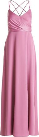 Vera Mont Kleedjes, Dames, Roze, S, Elegante V-hals Avondjurk
