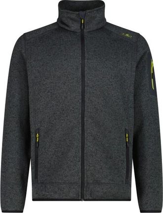 F.lli Campagnolo Jacket Jacquard Knitted 3H60747N Fleecejacke f&uuml;r Herren | schwarz/grau