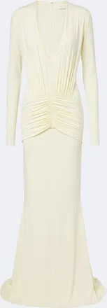 De La Vali Cielora ruched maxi dress