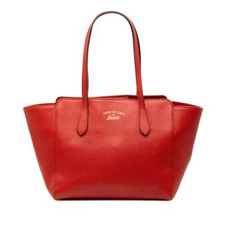 Gucci Voorafgebruikte Medium Dollar Kalfsleer Swing Tote