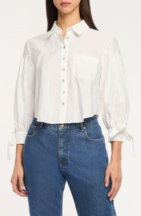 Cinq &agrave; Sept Finch Woven Shirt in White at Nordstrom, Size Medium