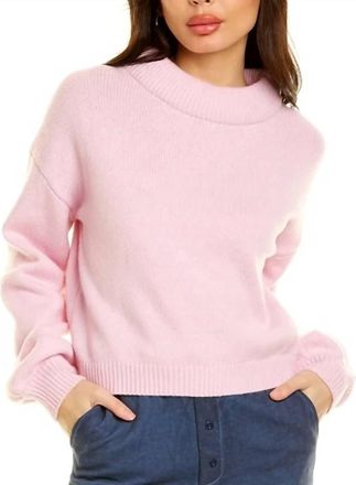 Something Navy Miranda Coil Neck Sweater In Washed Lilac