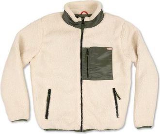 Iron And Resin Mens Mammoth Sherpa Jacket In Army-Natural