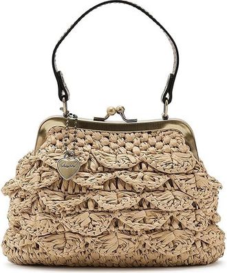 Patricia Nash Mini Laureana Chain Crossbody with Charm Cross Body Womens Handbags Natural, Chain/Leather
