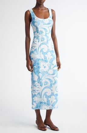 Etro Paisley Midi Sheath Dress in Stampa Bianco at Nordstrom Rack, Size 0 Us / 36 It