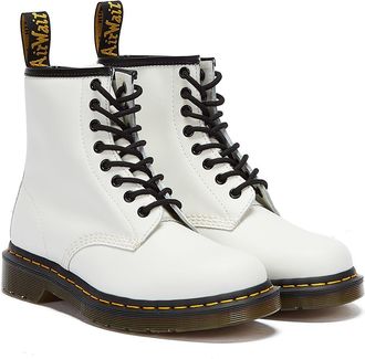 Dr. Martens 1460 Gladde Dames Witte Laarzen