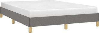 vidaXL Giroletto Senza Materasso Grigio Scuro 160x200 Cm Tessuto - Vidaxl