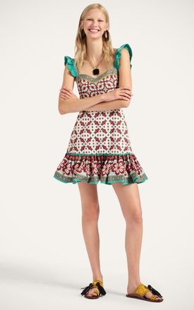 La DoubleJ Mini Gingerbread Dress Pagoda Plac&eacute;e Rust at Nordstrom, Size Large