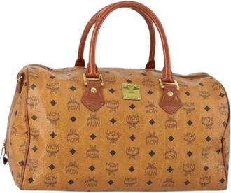 MCM Pre-owned Handbags, female, Brown, Size: ONE SIZE Pre-owned Plastic Handbag