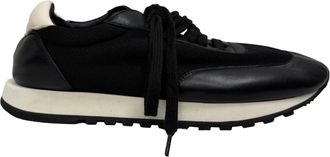 The Row Pre-owned Womens The Row Owen Runner Sneakers in Black Mesh and Leather - Size 38.5 EU/IT