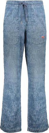 Diesel Track Pants - Heren - Flared Jeans - Blauw - M - Katoen - Jeans