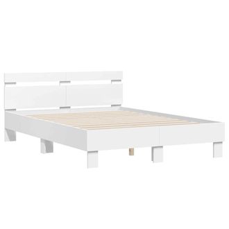 vidaXL Estructura De Cama Con Led 137 X 190 Cm Madera De Ingenier&iacute;a Vidaxl