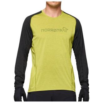 Norr&oslash;na Fj&oslash;r&aring; Equaliser Lightweight Long Sleeve Velotrikot f&uuml;r Herren | gelb