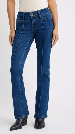 YMI Jessie Mid Rise Bootcut Jeans in All Over Potassium Dark at Nordstrom, Size 11