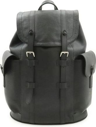 Louis Vuitton Pre-owned Epi Christopher PM Rugzak - Dames - Vintage Rugzakken - Zwart - ONE Size - Leer - Vintage