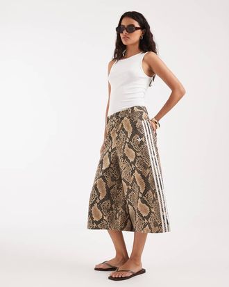 adidas Originals Jorts di jeans marrone chiaro pitonato-Neutro