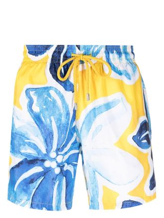 Vilebrequin Costume da bagno a fiori - Giallo