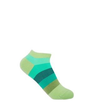 Peper Harow Block Stripe Womens Trainer Socks - Earth
