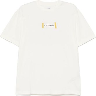 C.P. Company T-shirt met logoprint - Wit