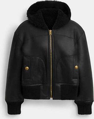Coach Reversible Shearling Hoodie