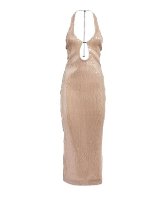 16Arlington 16Arlington Sequinned Sola Midi Dress Size S