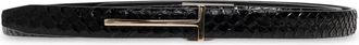 Tom Ford Leren Riem - Dames - Riemen - Zwart - 85 CM - Leer - Accessoires