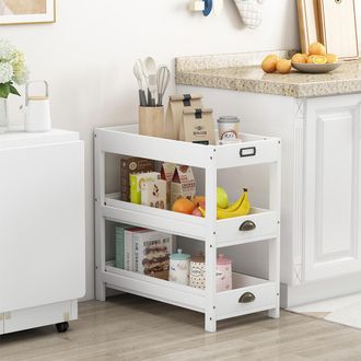 Vicco Estanter&iacute;a De Almacenamiento Legum, Blanco, 33 X 66 Cm Con 3 Estantes Vicco