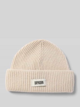 Drykorn Drykorn Beanie aus Schurwolle Modell NEREA in Sand Melange, Gr&ouml;&szlig;e 1