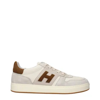 Hogan Herrens Sneakers Leder Beige/Braun