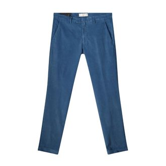 BRIGLIA 1949 Chinos - Heren - Broeken - Blauw - Maat: L Katoen