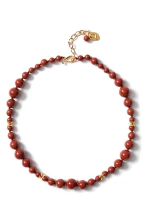 Chan Luu Bell Tower Red Jasper Bead Necklace at Nordstrom
