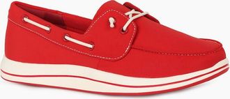 Clarks Womens Brinkley Edge Womens Canvas Shoes - Red - Size: 4