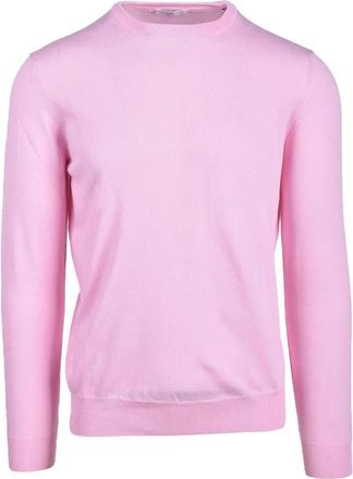 MANIPUR Pink Elbow-Patch Cotton Sweater