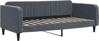 vidaXL Vidaxl - Sofá cama sin colchón terciopelo gris oscuro 100x200 cm