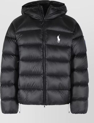 Polo Ralph Lauren nylon bomber jacket hood and drawstring hem