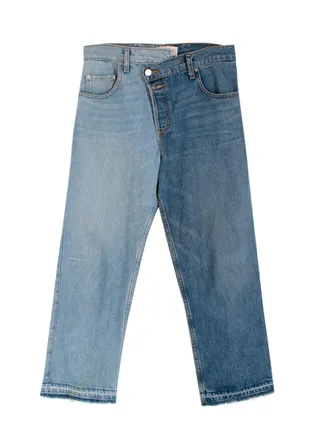 Monse Two-Tone Asymmetric Waistband Jeans Size 25/63