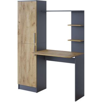 Vicco Escritorio Tessa, Antracita/roble Dorado, 122.9 X 33.4 Cm