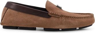 Dolce & Gabbana Flat Schoenen - Heren - Loafers - Bruin - 43 1/2 EU - Leer - Schoenen