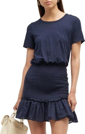 Veronica Beard Aberdeen T-Shirt Dress In Navy