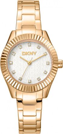 DKNY Womens DK1L017M0055 Ladies Chambers Glitz Watch - Gold - One Size